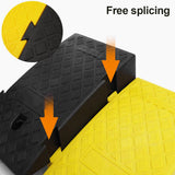 【Car Ramp Mat】Portable Lightweight Curb Ramps Heavy Duty Plastic Threshold Ramp Mat Pad Car Trailer Truck Bike Motorcycle Wheelchair Curb Ramp