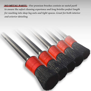 【LV057】Car Wash Kit Car Detailing Brush Mixed Fiber Plastic Handle Automotive Detail Brushes for Cleaning Wheels Engine Interior