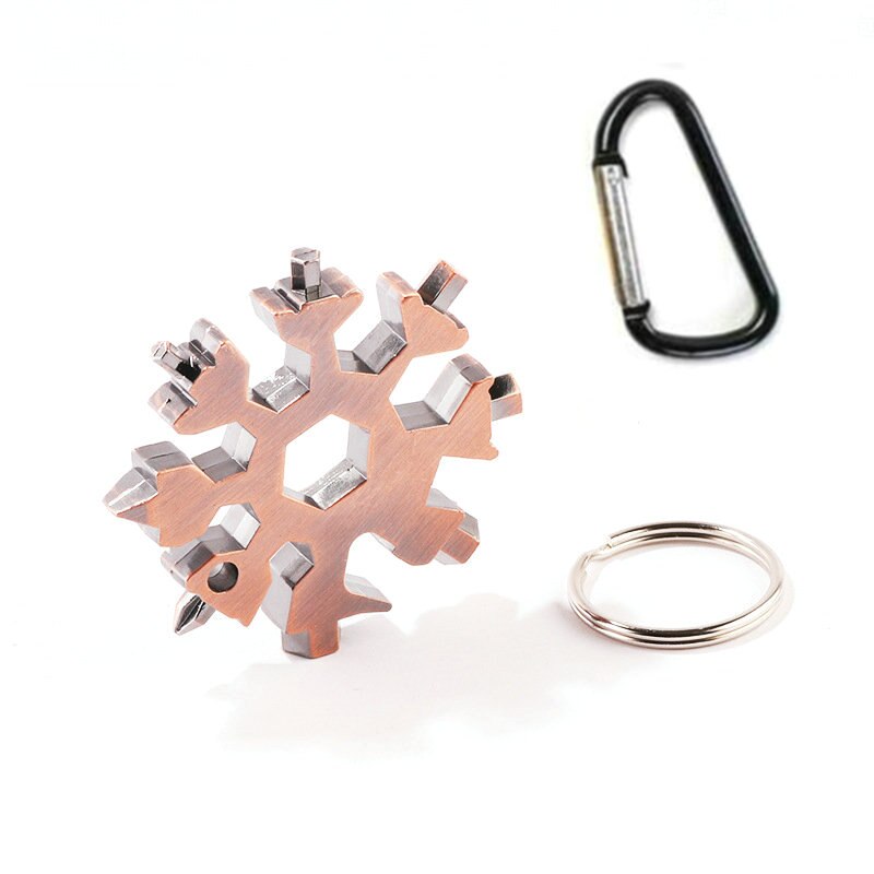 18-in-1 Snowflake Multi Tool Keychain