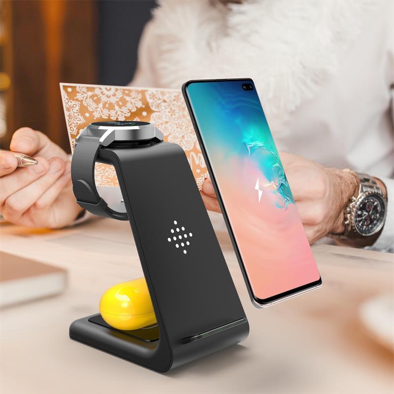 The Rax - 3 in 1 Wireless Charger Stand Holder