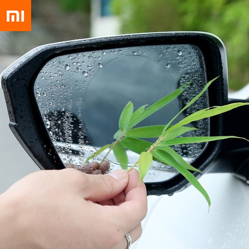 Xiaomi 2 Pcs Car Rainproof Film Car Rearview Mirror protective proof Anti fog Waterproof Film Membrane Car Sticker Accessories