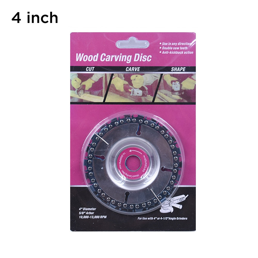 【CA213 】4/4.5/5 Inch Grinder Chain Disc Woodworking Chain Saws Plate Tool