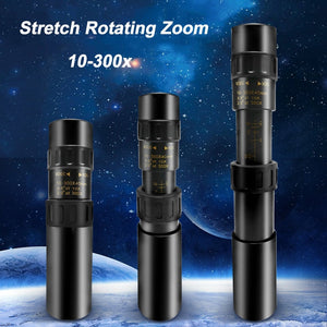 10-300x40 HD Monocular Telescope with Phone Adapter