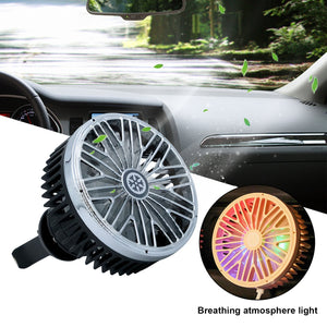 360° Rotating Car Cooling Fan with USB Amplifier