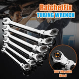 Tubing Ratchet Wrench Ratchet Quick Wrench High-grade Automatic Industrial-grade Opening Plum 72 Gear Fast Multi-size Household