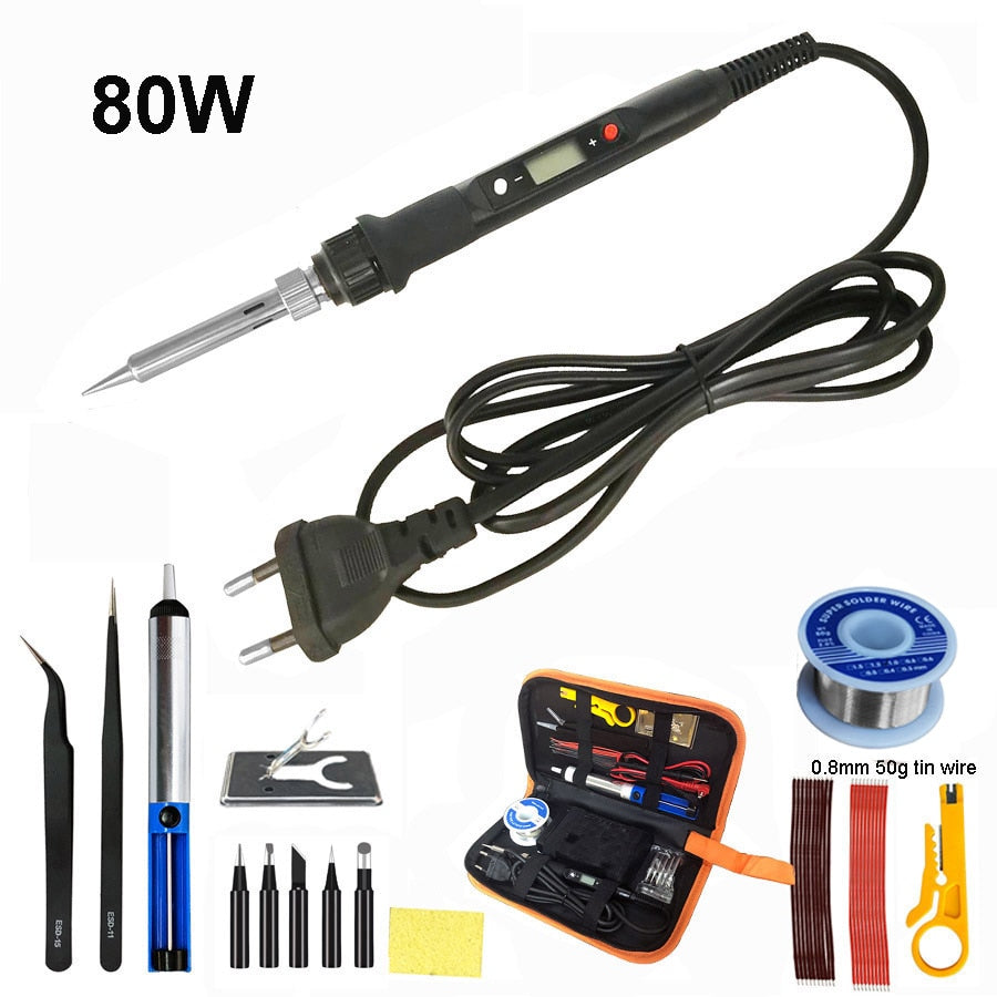 80W Digital Soldering Iron Kit