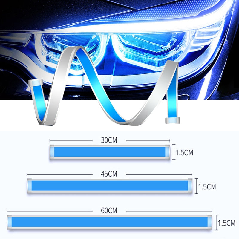 Dynamic Flow LED DRL Strip Lights