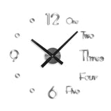 Modern 3D Frameless DIY Animals Wall Clock Stickers