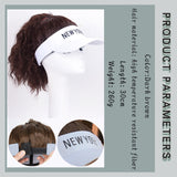 Women Artificial Hair Summer Baseball Cap