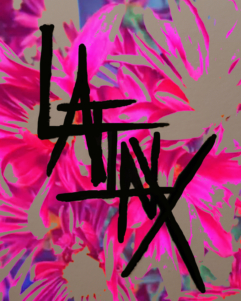 Latinx Pink Daisy Neon sticker