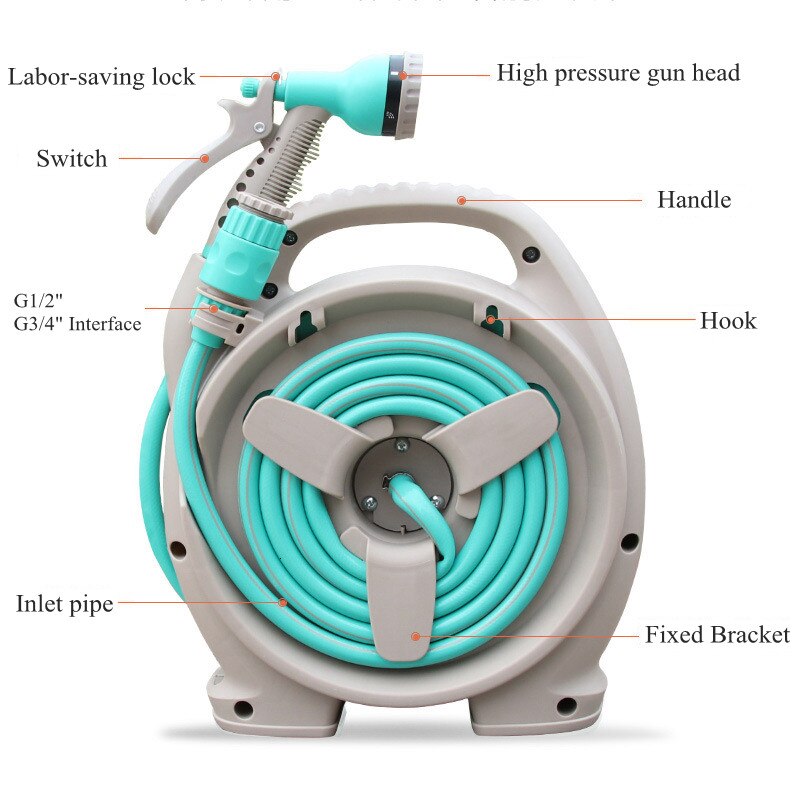 Retractable Water Hose Reel Automatic Rewind – bibtic