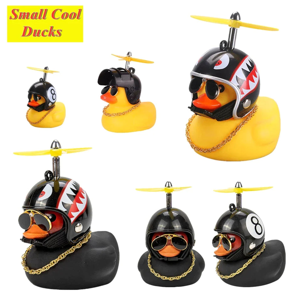 Helmet Wind Small Duck Car Decor