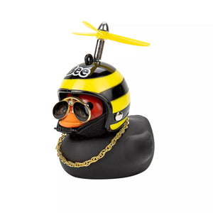 Helmet Wind Small Duck Car Decor