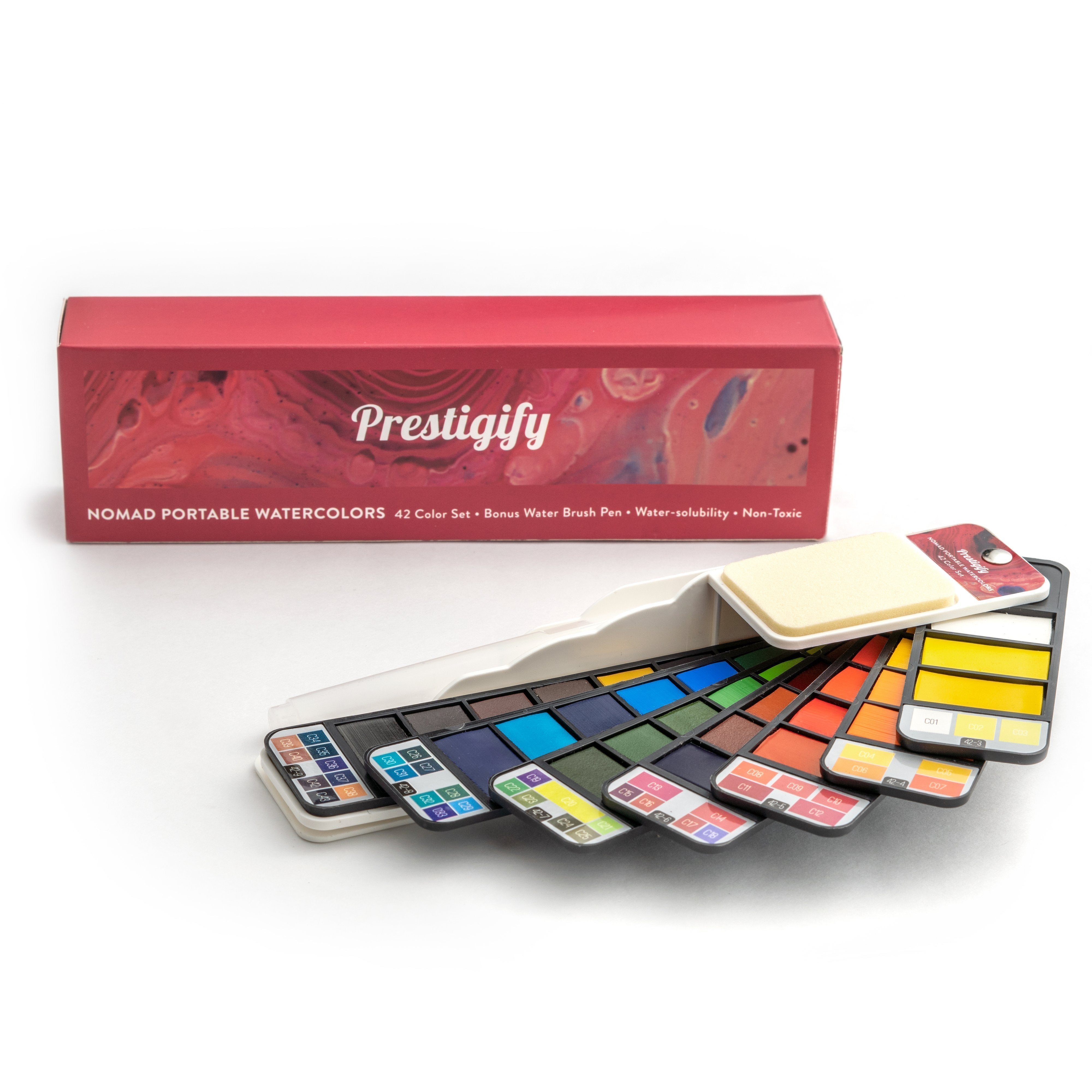 Nomad Portable Watercolors 42 Color Set