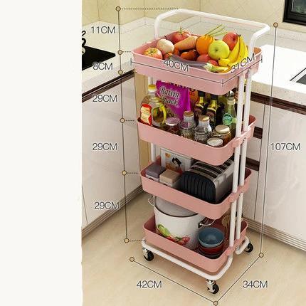 Multi Layer Storage Trolley Rack