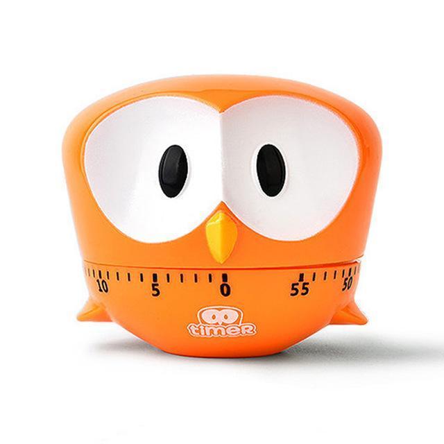 Cute Owl Cartoon Kitchen Timers Cooking Mechanical