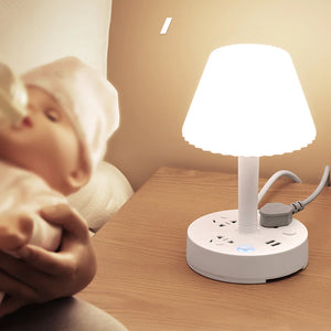 Power Strip+Table Lamp+Cellphone Holder Mutifunction