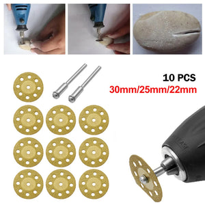 Diamond Cutting Wheel Set - 10PCS for Dremel Drill