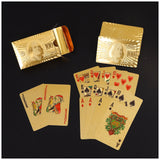 【LM462】Waterproof Gold Plastic Poker Cards