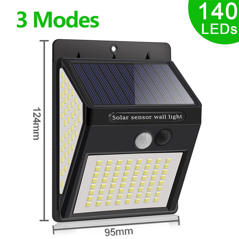 SolarGlow 230 LED Motion Sensor Solar Lights