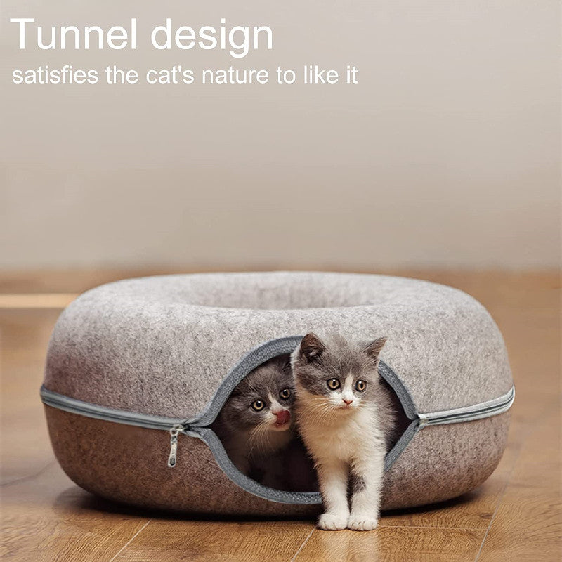 Donut Cat Tunnel Bed