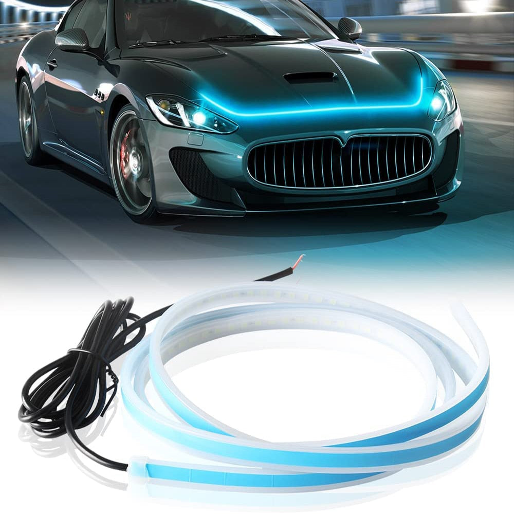 【LV102】Waterproof LED Car Universal Engine Hood Guide Decorative Light