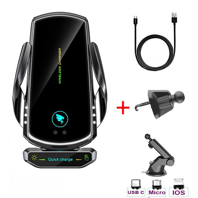 15W Car Wireless Charger with Magnetic Head