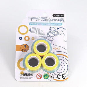 Magic Magnetic Rings Set - Anti-Stress Fidget Toys