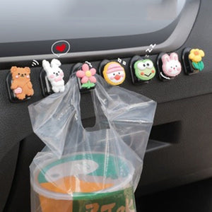 【LM465】5Pcs Cute Sticky Car Hook