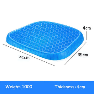 Summer Gel Seat Cushion Breathable Honeycomb Design For Pressure Relief Back Tailbone Pain - Home Office Chair Cars Wheelchair