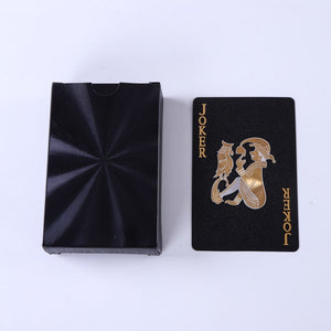 【LM462】Waterproof Gold Plastic Poker Cards