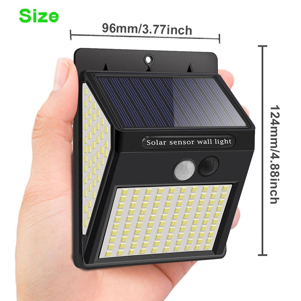 SolarGlow 230 LED Motion Sensor Solar Lights