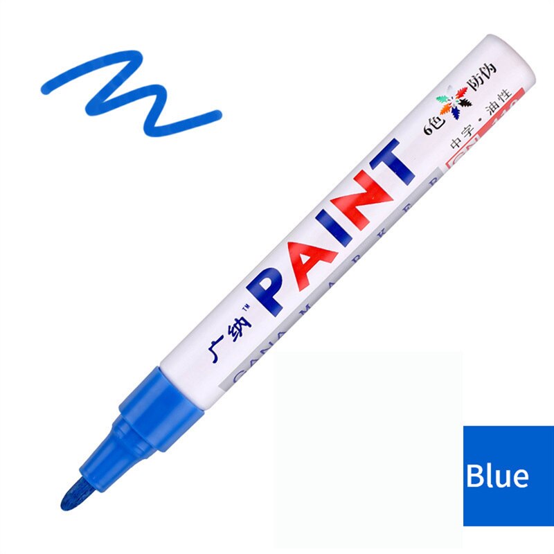 【Tire Painting Pen 】Paint Cleaner Car Wheel Tire Oily Painting Pen Auto Rubber Tyre Polishes Metal Permanent Marker Graffiti Touch Scratch Wet Wax