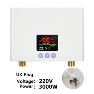 LCD Electric Water Heater with Remote Control