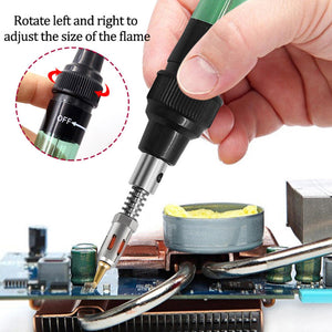 【LH157】4 IN 1 Gas Soldering Iron Gas Blow Torch Gun Portable Wireless Heating Tool Electric Blow Pen Torch Welding Tool for Motherboard