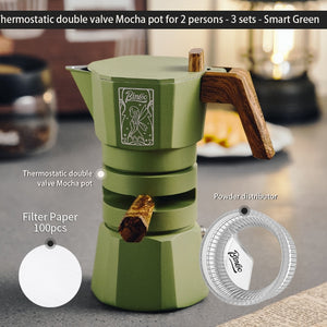 Bincoo Mocha Pot with Thermostat and Premium Features