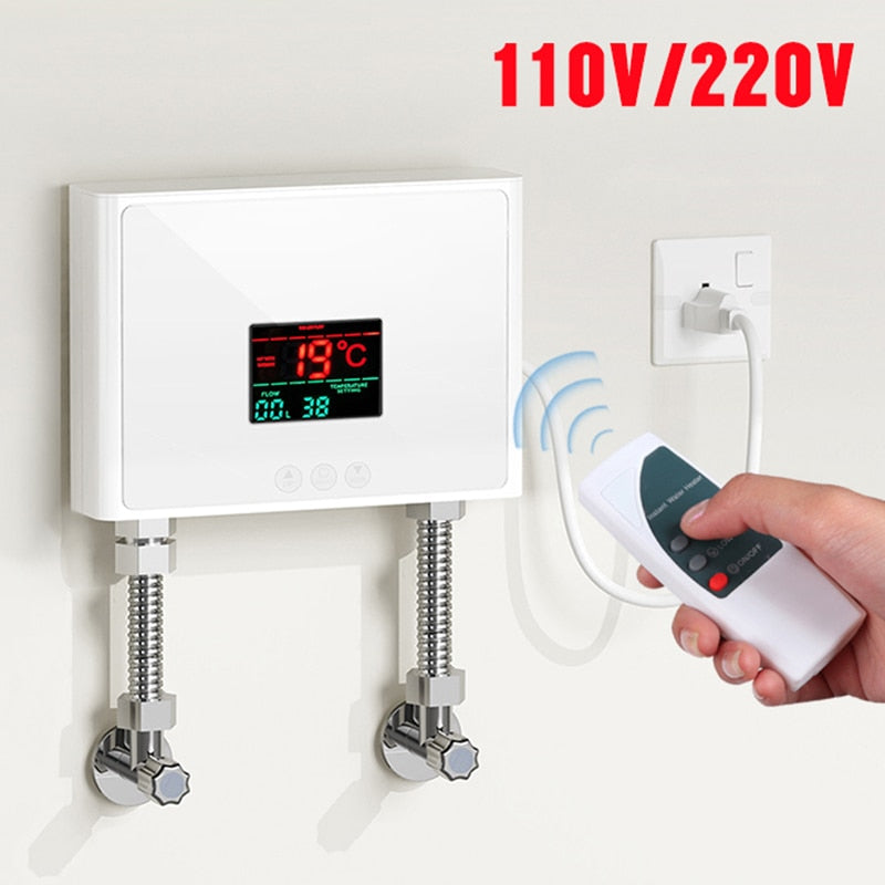 LCD Electric Water Heater with Remote Control