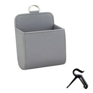 【LV253】 Car Storage Bag Car Accessories Air Vent Dashboard Tidy Hanging Leather Organizer Box