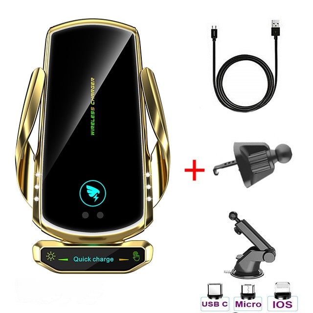 15W Car Wireless Charger with Magnetic Head