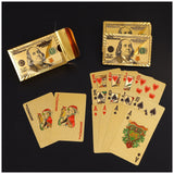 【LM462】Waterproof Gold Plastic Poker Cards