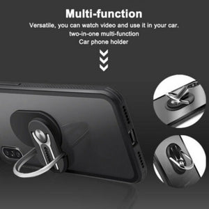 【LV258】Air Vent Car Phone Holder 2 In 1 Portable Phone Holder Stand Finger Ring