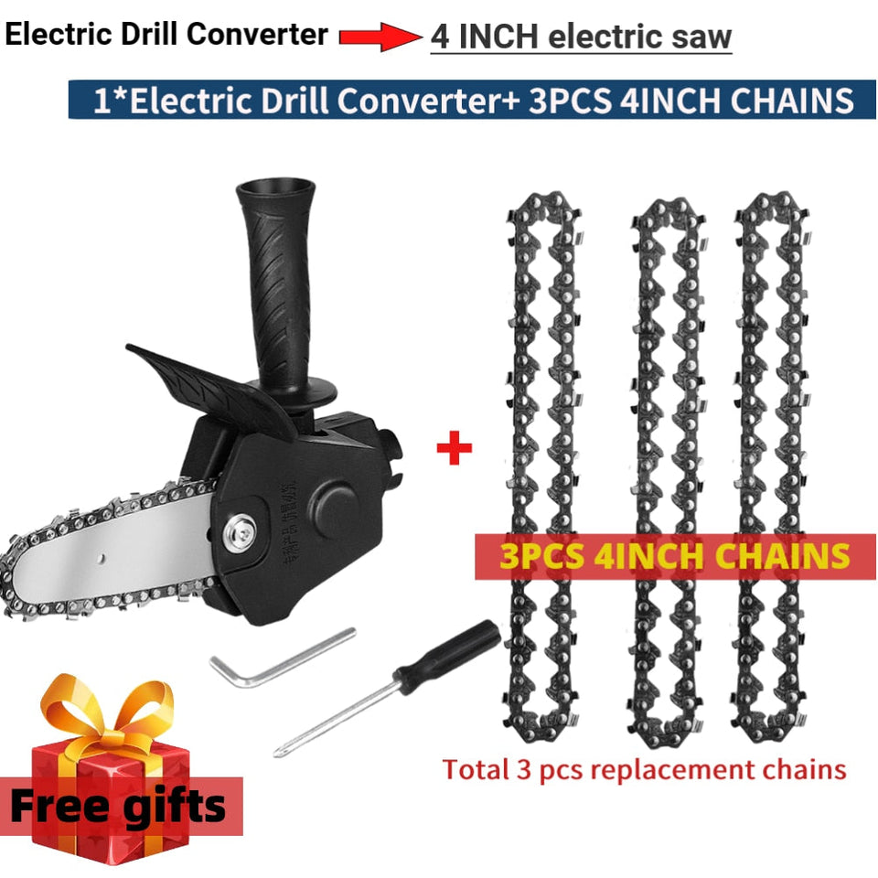 Electric Drill Chainsaw Attachment