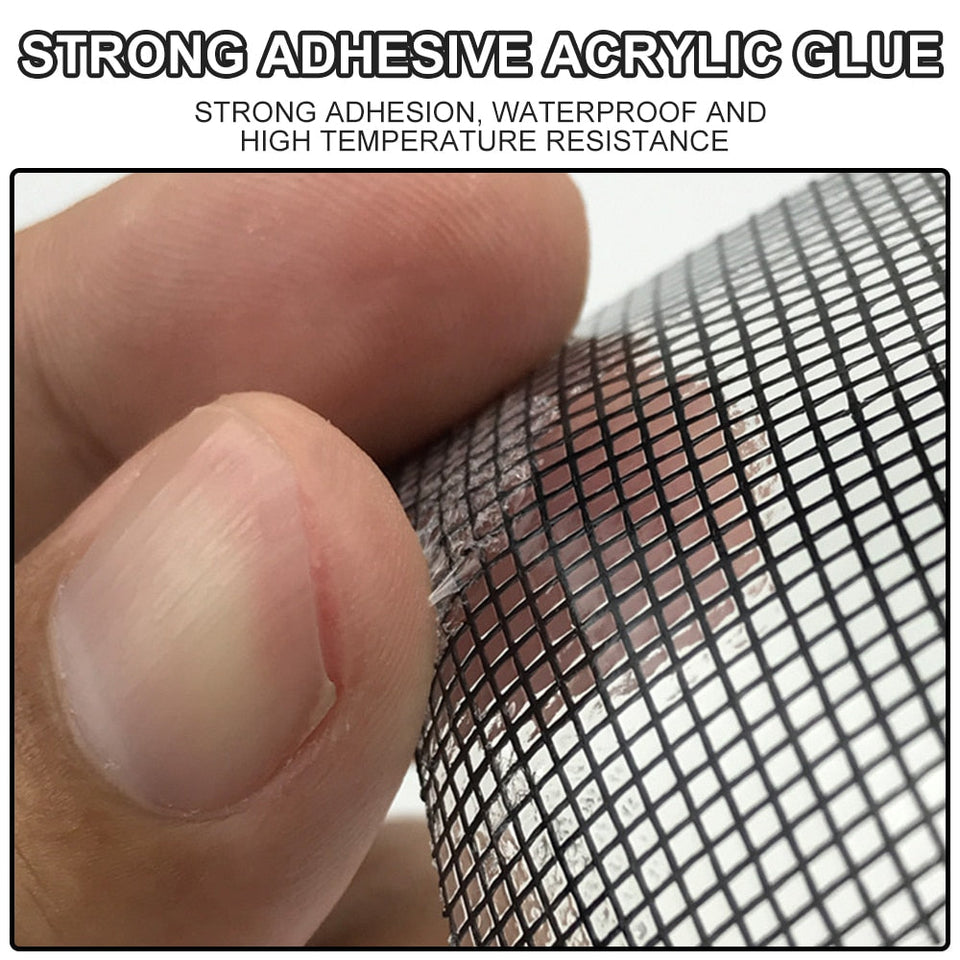 Strong Self Adhesive Window Screen Repair Tape Window Net Screen Repair Patch Covering Up Holes Tears Anti-Insect Mosquito Mesh