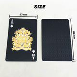 【LM462】Waterproof Gold Plastic Poker Cards