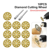 Diamond Cutting Wheel Set - 10PCS for Dremel Drill