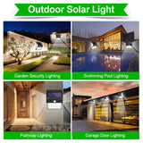 SolarGlow 230 LED Motion Sensor Solar Lights