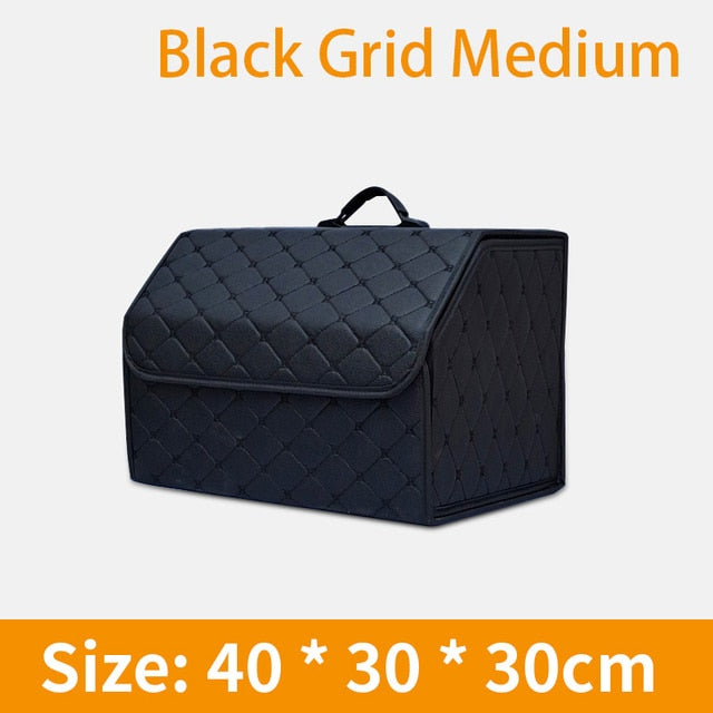 Collapsible Car Trunk Storage Organizer Box with Lid