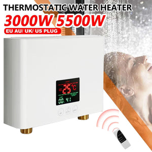 LCD Electric Water Heater with Remote Control