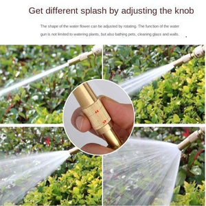 【High Pressure Spray Nozzle】Spray Nozzle Water Gun Brass High Pressure Direct Spray 1/2''3/4''Quick Connector Home Hose Adjustable Pressure Garden Sprinkler