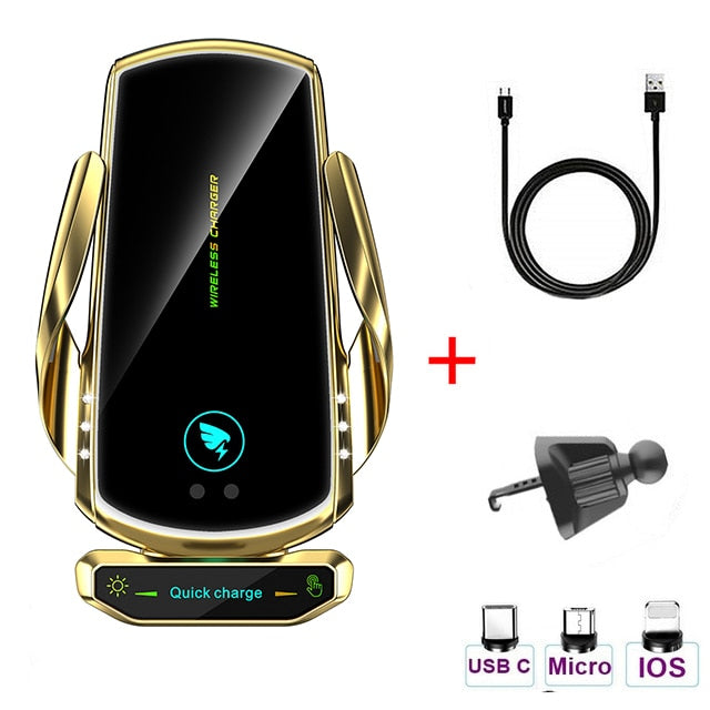 15W Car Wireless Charger with Magnetic Head